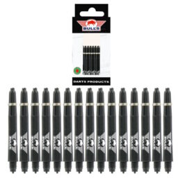 Bull's Nylon Shaft + Ring | 5-Pack (Zwart)