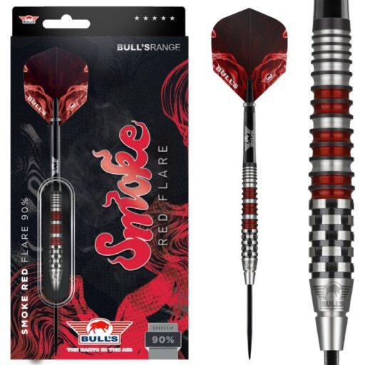 Bull’s Smoke 90% Red Flare 24g Steeltip